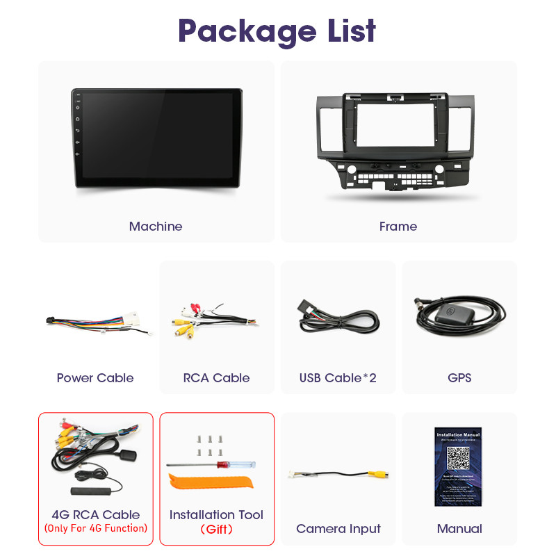 2 Din Android 11 pentru Mitsubishi Lancer 10 CY 2 2007-2017 Auto Radio Player Video Multimedia GPS Carplay Unitate Principală Stereo Auto RDS