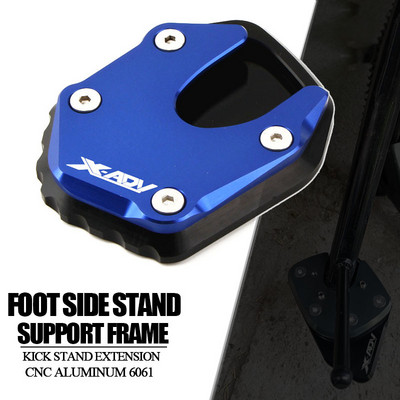 Paredzēts HONDA X ADV XADV 750 2021 2022 2017 2018 2019 Motocikla CNC alumīnija statņa pēdas sānu statīva pagarinājuma paliktņa atbalsta plāksnei