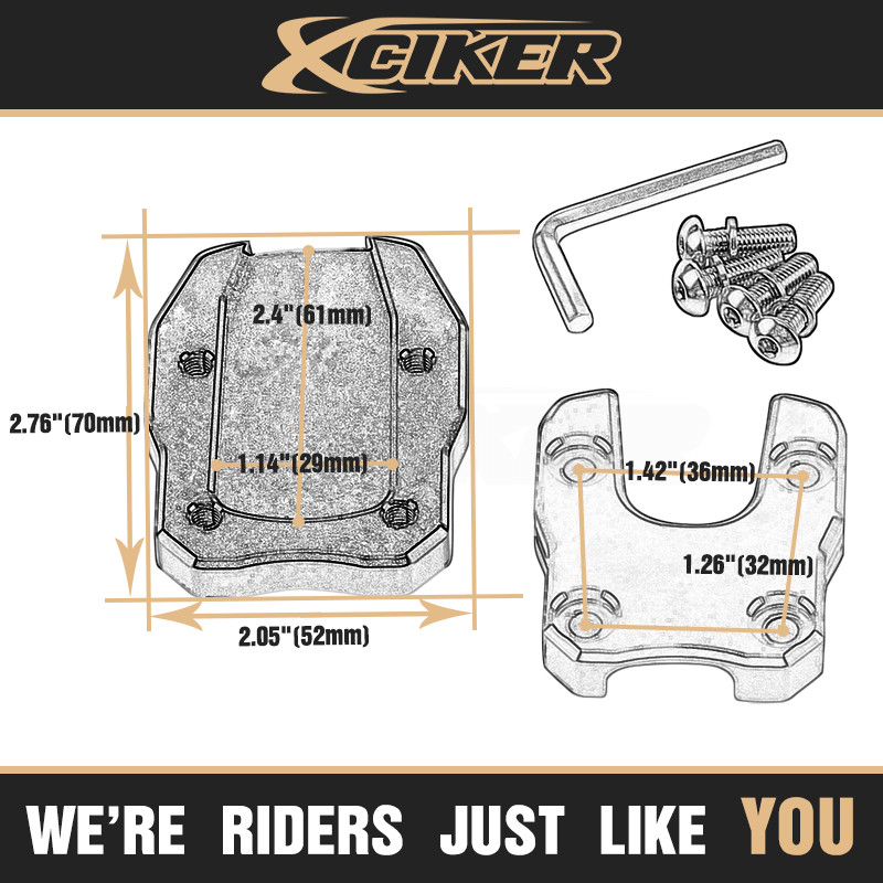 Suport pentru suport, suport CNC din aluminiu anodizat pentru suport lateral pentru Honda PCX 160/150/125