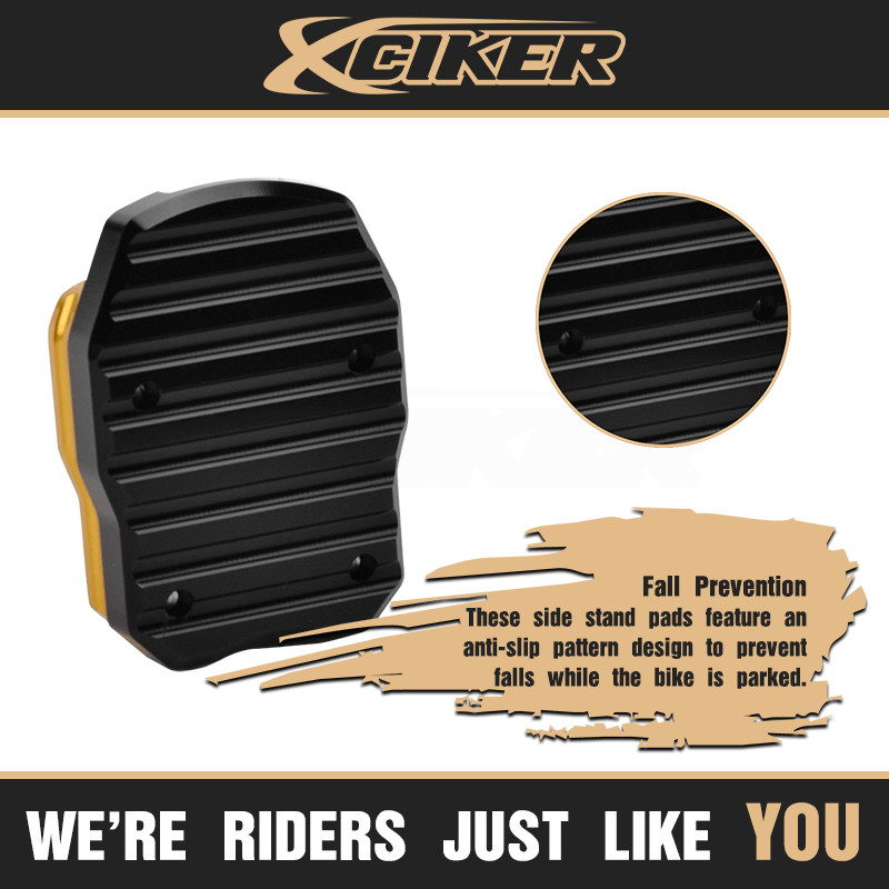 Suport pentru suport, suport CNC din aluminiu anodizat pentru suport lateral pentru Honda PCX 160/150/125