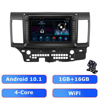 ESSGOO 2 Din Android 10 autórádió Mitsubishi Lancer 2008-2015 Autorádió Sztereó Bluetooth Multimédia lejátszó GPS Navigáció