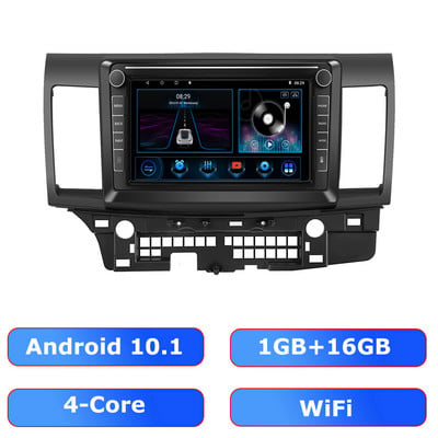 ESSGOO 2 Din Android 10 autórádió Mitsubishi Lancer 2008-2015 Autorádió Sztereó Bluetooth Multimédia lejátszó GPS Navigáció