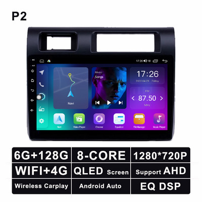 Android 11 autórádió 2 dinos sztereó autós multimédia lejátszó Toyota Pickup Land Cruiser LC70 LC79 sorozathoz 2007-2020 GPS Navi