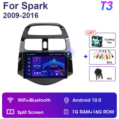 2 Din Android 11 Radio Auto Radio Multimedia Video Player pentru Chevrolet Spark Beat Matiz Creative 2009 - 2016 Navigatie Carplay