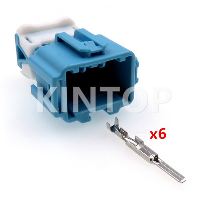 1 szett 6 tűs autós atmoszféra lámpa kábelköteg Lezáratlan aljzat vezetékekkel Autóalkatrészek Honda 6098-1373 6098-1377