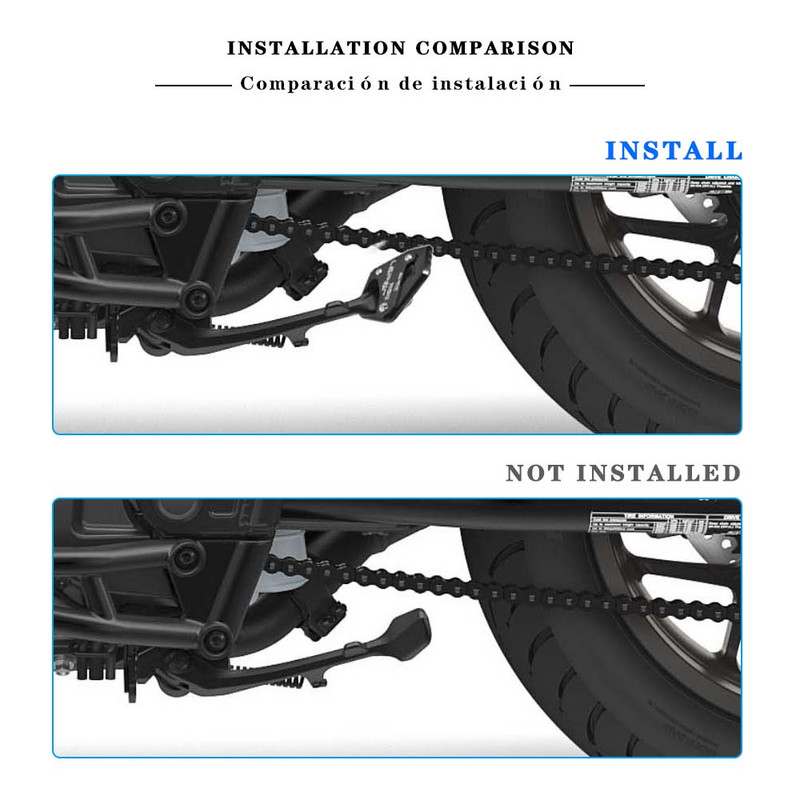 Oldalsó állvány nagyító motorkerékpár CM1100 Kickstand CNC nagyító hosszabbító HONDA REBEL CMX1100 CM CMX 1100 2021-hez
