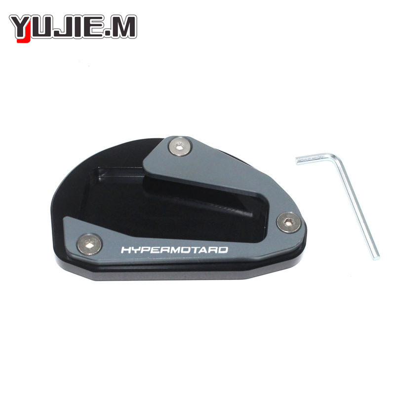 Motocicletă Aluminiu Pentru DUCATI Hypermotard 796 950 821 939 Extensie Kickstand Mărire Extensii Pad Suport lateral Picior Supersport