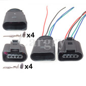 1 komplekt 4P 8K0973704 1J0973804 1J0973704 Auto hapnikuandurite pistik VW Audi auto sisselaskerõhuanduri juhtmestiku pistikupesa jaoks