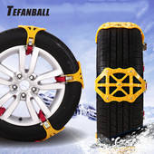 Tefanball Anvelope de iarnă pentru mașini Roți îngroșate, reglabile, lanțuri antiderapante pentru auto Suv, drum de zăpadă, accesorii pentru lanțuri antiderapante TPU