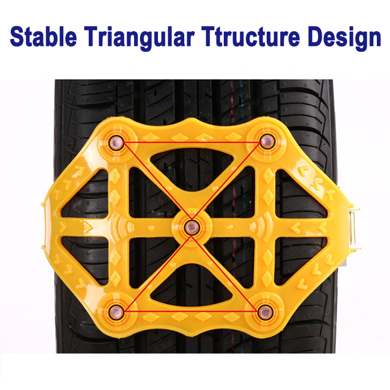 Tefanball Anvelope de iarnă pentru mașini Roți îngroșate, reglabile, lanțuri antiderapante pentru auto Suv, drum de zăpadă, accesorii pentru lanțuri antiderapante TPU