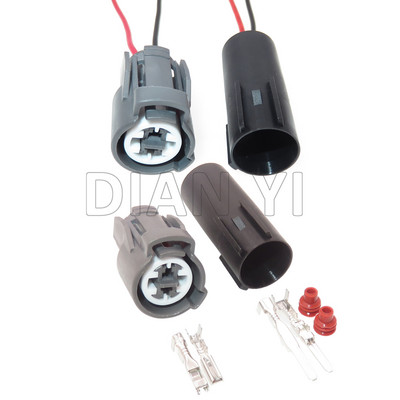 1 комплект 2-посочен автомобилен запечатан щепсел 6189-0156 Гнездо за кабел на автоматичен електромагнитен клапан за конекторни части за модификация на автомобили Honda
