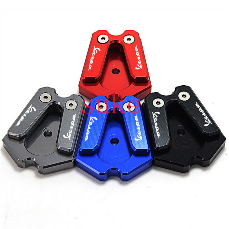 Pentru VESPA Sprint Primavera 150 LX150 CNC Billet Suport din aluminiu Placă de picior Placă de extensie Suport lateral Pad Extensie mărită