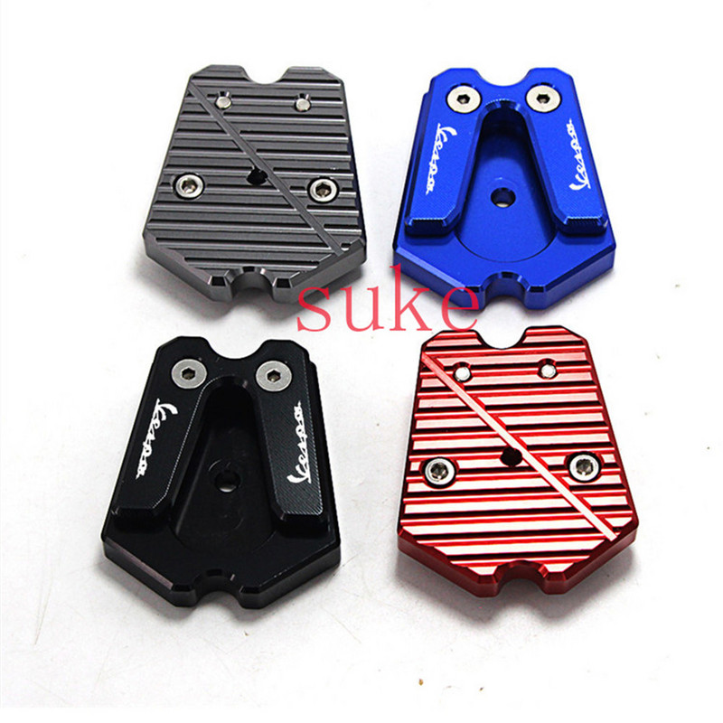 Pentru VESPA Sprint Primavera 150 LX150 CNC Billet Suport din aluminiu Placă de picior Placă de extensie Suport lateral Pad Extensie mărită