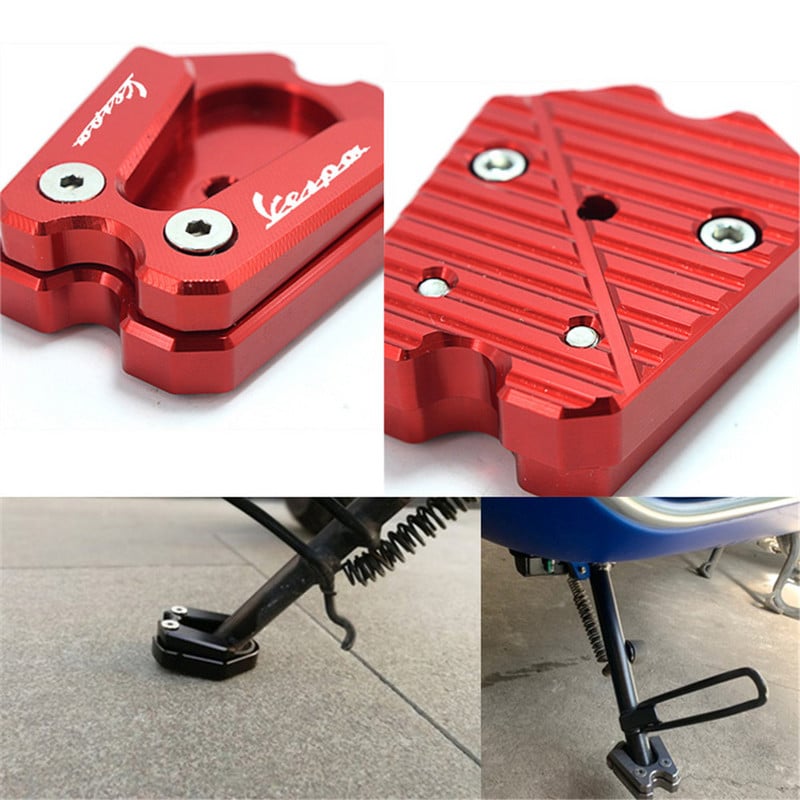 Pentru VESPA Sprint Primavera 150 LX150 CNC Billet Suport din aluminiu Placă de picior Placă de extensie Suport lateral Pad Extensie mărită
