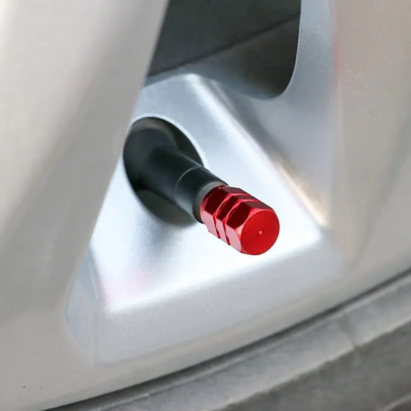 4 vnt Automobilių padangų vožtuvo dangteliai aliuminio lydinio vandeniui atsparūs ratų oro dulkių dangteliai padangos ratlankio koto dangteliai oro vožtuvų dangtelių dekoro automobilių priedai