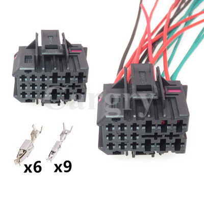 1 set 15P 1J0962615 Cablaj pentru autoturisme Conector compozit nesigilat Priză electrică pentru mașină cu terminal