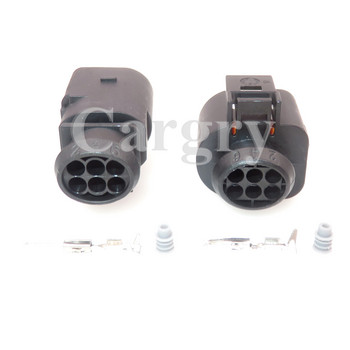1 комплект 6P 3B0973813 1J0973713 Автомобилен водоустойчив електрически конектор за VW Автомобилен сензор за положение на дросела Гнездо за кабел