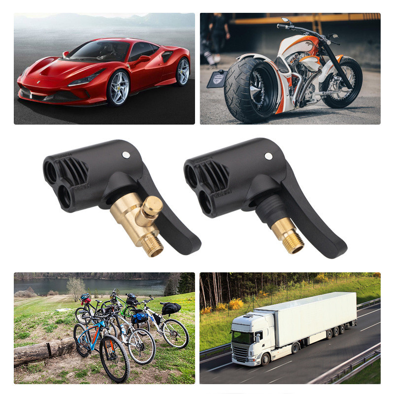 Adaptor duză cu filet pentru pompă de aer Roată de camion pentru mașină Pompă de anvelopă Clipă de supapă Mandrina de umflare Pompă de umflare Clemă de duză Filet Accesorii auto auto