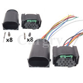 1 set priză impermeabilă pentru cablaj de curent scăzut pentru mașină 8P 1-929342-1 1-1418552-1 4F0972708 1-1534229-1 2-1534229-2 2-1534229-1