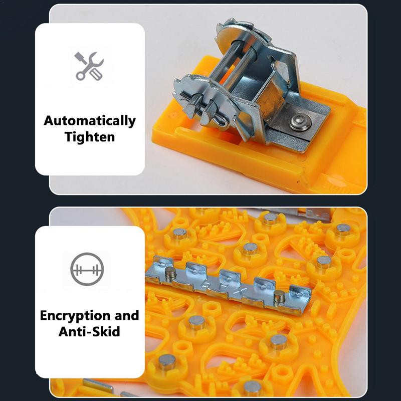 Lanțuri de zăpadă pentru mașini Lanț anti-alunecare cu șenile pentru anvelope pentru automobile Ușor de instalat Lanț pentru anvelope antiderapante universal cu îngroșare