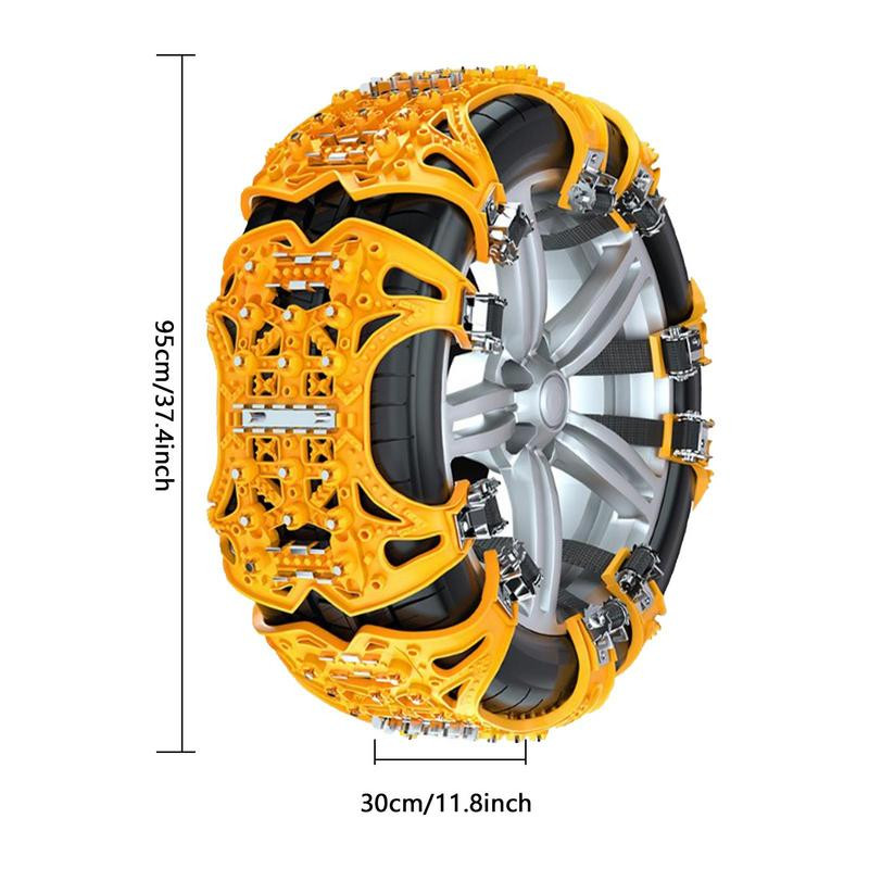Lanțuri de zăpadă pentru mașini Lanț anti-alunecare cu șenile pentru anvelope pentru automobile Ușor de instalat Lanț pentru anvelope antiderapante universal cu îngroșare