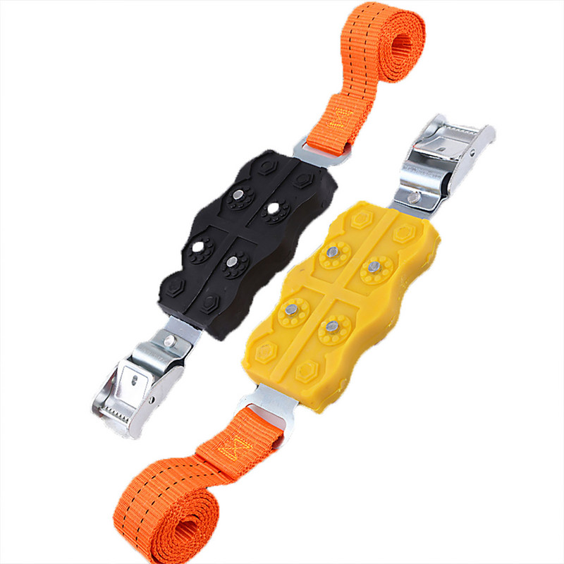 Lanț de zăpadă universal pentru anvelope pentru mașini de urgență Material pentru tendon de carne de vită Lanț pentru anvelope de drum cu gheață de iarnă, lanț pentru anvelope de drum cu gheață de urgență
