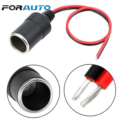 Car Cigarette Lighter Plug Receptacle Plug Connector Adapter Charger Cable Socket 12~24V 15A 200W Auto Interior Accessories