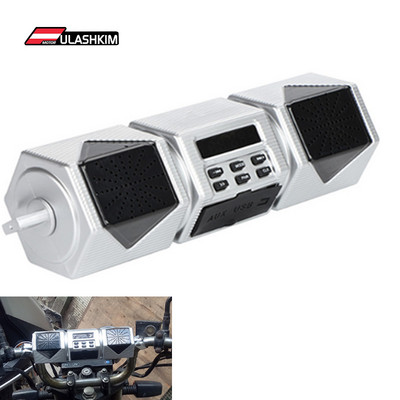 Bluetooth motorkerékpár sztereó motorkerékpár hangszóró audio rendszer USB AUX FM rádió