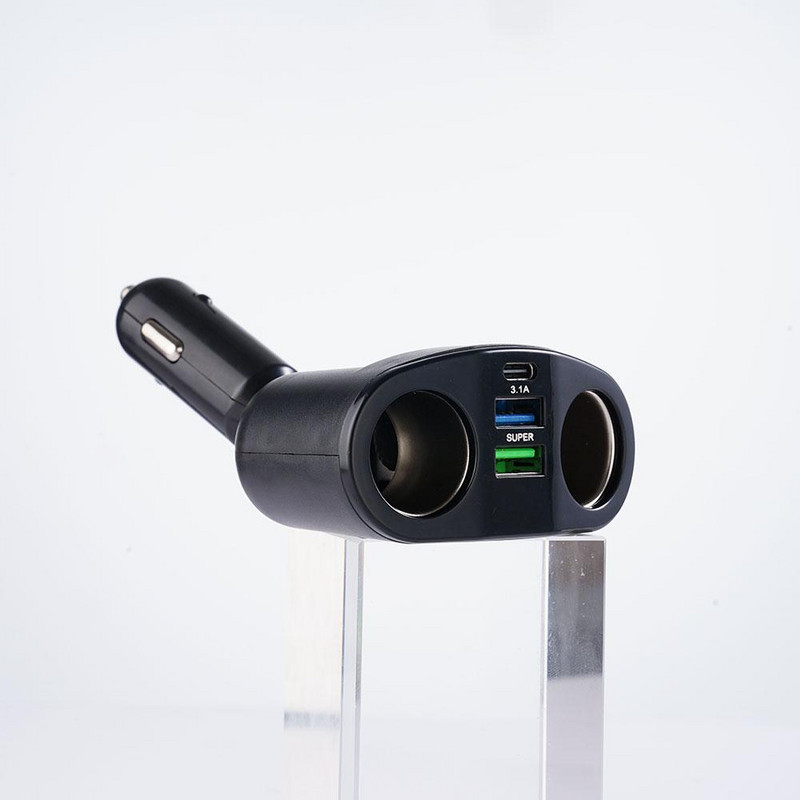 Auto sigaretisüütaja universaalne DC 12V-24V 3,1A 120W kahe USB-auto auto sigaretisüütaja adapteri laadija pistikupesa jaotur