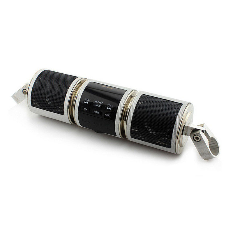 Motociklo garso muzikos grotuvas 12 V DC FM radijas MP3 grotuvas stiprintuvas su Bluetooth suderinamas prie vairo tvirtinimo motociklo priedai