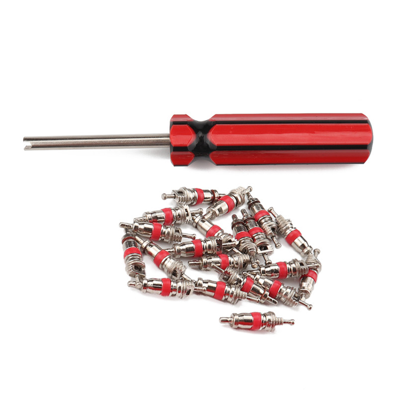Miez de supapă de anvelopă, 20 buc, cu instrument de îndepărtare, Schrader, mașină, bicicletă, motocicletă, miez de supapă, instrumente de reparare a anvelopei