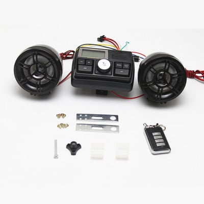 Difuzoare LCD Bluetooth rezistente la apă Kit audio pentru motociclete Mâini libere Suport muzică MP3 de pe cardul USB sau SD/TF