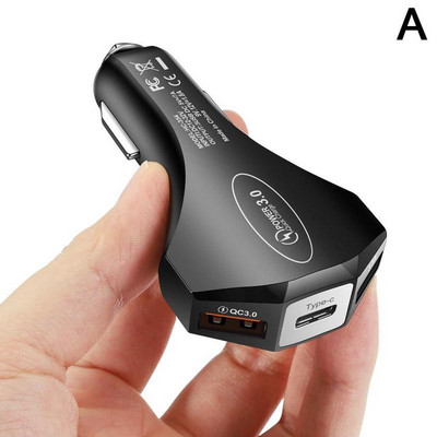 Încărcător auto 7A USB tip C PD Încărcător rapid Încărcare rapidă 3.0 pentru iPhone 13 Samsung Xiaomi Huawei Încărcare mașină mobilă telefon Ch J1B3