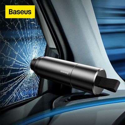 Baseus Car Safety Hammer Auto Emergency Glass Window Razbijač Seat Belt Cutter-Saving Escape Car Emergency Alat
