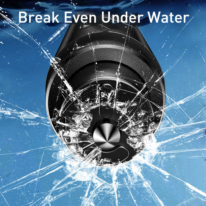 „Baseus“ automobilio saugos plaktukas, automatinis avarinio stiklo lango ištraukiklis, saugos diržo pjoviklis, gelbėjantis pabėgimo automobilio avarinis įrankis