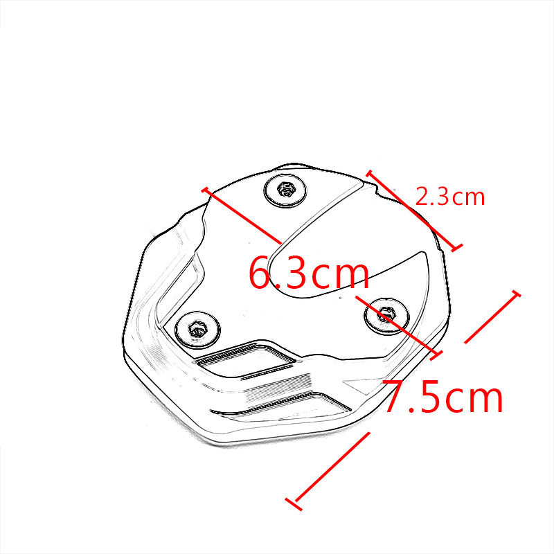 2020 2021 Accesorii noi pentru motociclete Tampă de extensie pentru suport pentru picior lateral Placă de mărire a suportului pentru picioare pentru Honda Rebel CMX 500 CMX500