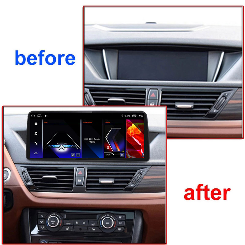 ID 8 BMW X1 E84 2009-2015 CIC iDrive rendszerhez 10,25" IPS autós képernyő Android 12 vezeték nélküli Carplay autós multimédiás lejátszó