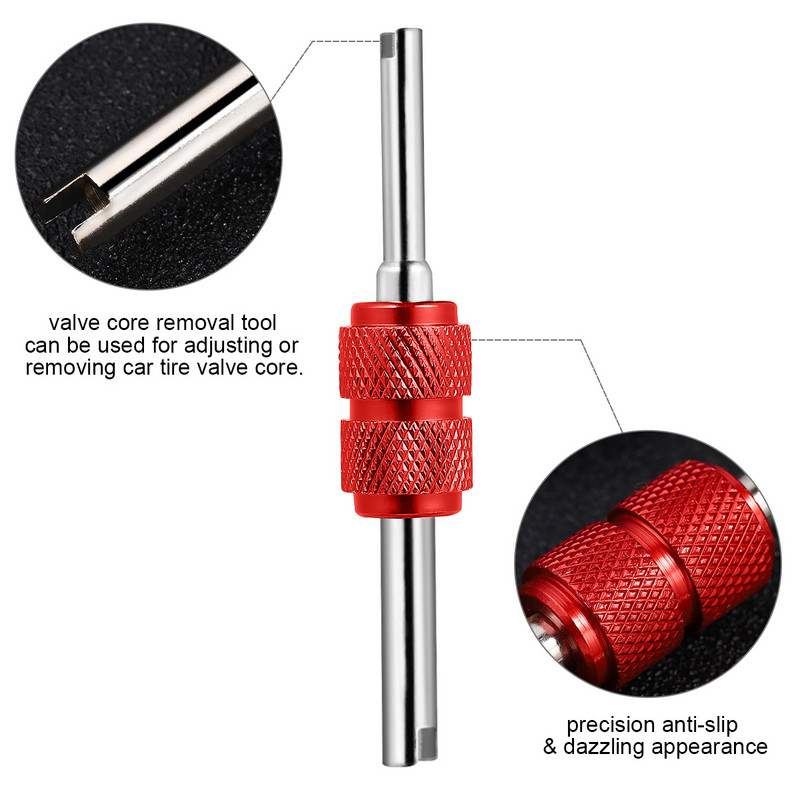 2 Instrumente de reparare a anvelopelor Dispozitiv de îndepărtare a miezurilor portabile ușoare Instrumente de reparare a anvelopelor pentru garaj de acasă
