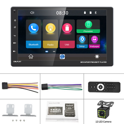 X-REAKO 1Din 9" inch Multimedia MP5 Player Ecran tactil detașabil Radio auto Stereo Android Auto Carplay Bluetooth FM Mirror Link