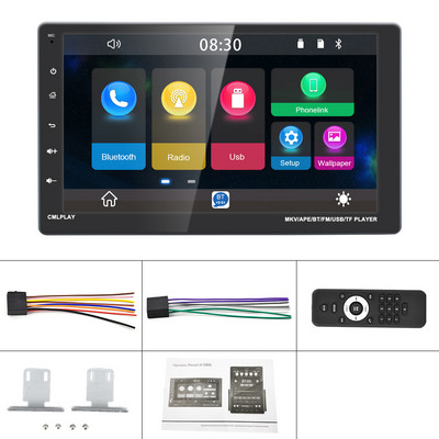X-REAKO 1Din 9" inch Multimedia MP5 Player Ecran tactil detașabil Radio auto Stereo Android Auto Carplay Bluetooth FM Mirror Link