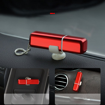 2 σε 1 αυτοκίνητο σπασμένο παράθυρο σφυρί Εργαλείο διάσωσης ασφαλείας διαφυγής έκτακτης ανάγκης Κόφτης ζωνών ασφαλείας Lifesaving Auto Glass Break with Keychain