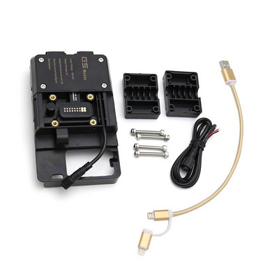 Motorkerékpár mobiltelefon-navigációs tartókészlet tartozékok USB-töltővel BMW F900r R1200GS LC Adventure S1000XR R1200RS-hez