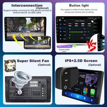Android 12 Автомобилно радио Стерео за Toyota Prius XW30 2009-2015 2din Мултимедиен видео плейър Навигация GPS Carplay Audio