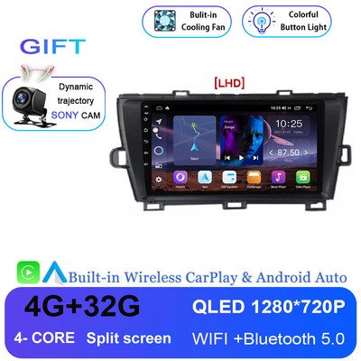 Android 12 autórádió sztereó Toyota Prius XW30 2009-2015 2din Multimédiás Video lejátszó Navigáció GPS Carplay Audio