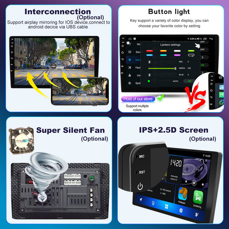 Android 12 autórádió sztereó Toyota Prius XW30 2009-2015 2din Multimédiás Video lejátszó Navigáció GPS Carplay Audio