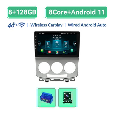 Wireless Carplay 128GB AI Voice 2 Din Android 11 Radio Auto pentru Mazda 5 2005-2010 4G Wifi Multimedia GPS Autoradio Navigare RDS