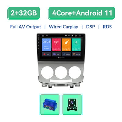 Wireless Carplay 128GB AI Voice 2 Din Android 11 Radio Auto pentru Mazda 5 2005-2010 4G Wifi Multimedia GPS Autoradio Navigare RDS