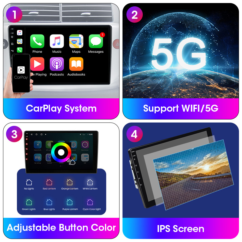 Radio auto Android 11 2 Din pentru Honda Freed 1 Spike 2008-2016 Player Multimedia 2din Carplay Stereo 4G GPS DVD Unitate de cap Audio