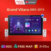 Junsun V1C 2G+32G Suzuki Grand Vitara 3 2005-2015 autórádió autós videolejátszókhoz CarPlay Android Auto GPS No 2 din 2din DVD