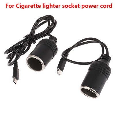 USB C PD Type C Apa 12V autós szivargyújtó aljzat aljzat Step Up kábel vezetésrögzítő GPS E-Dog autóventilátorhoz